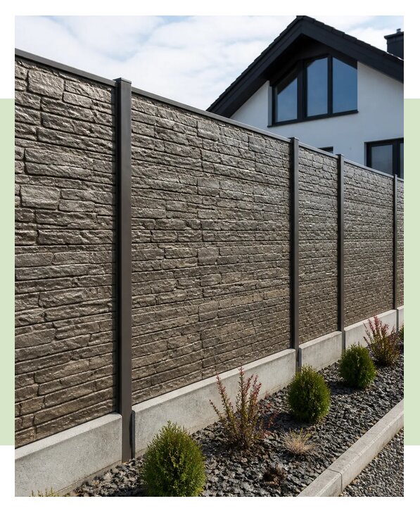 Забор из профнастила под камень в Узловой по цене от 4991 р. | ЗаборЭксеперт-Злв